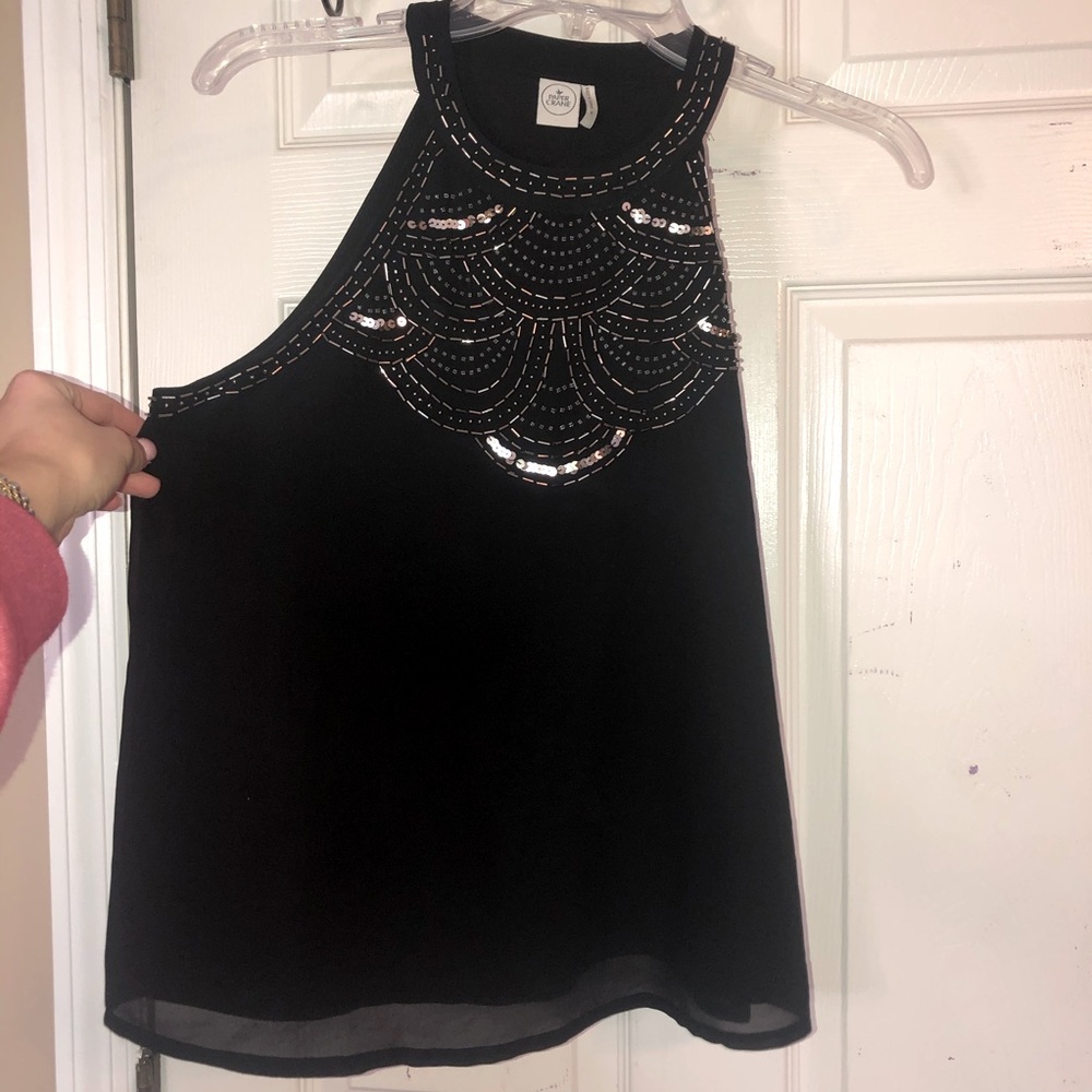 Paper Crane Halter Sleeveless Top